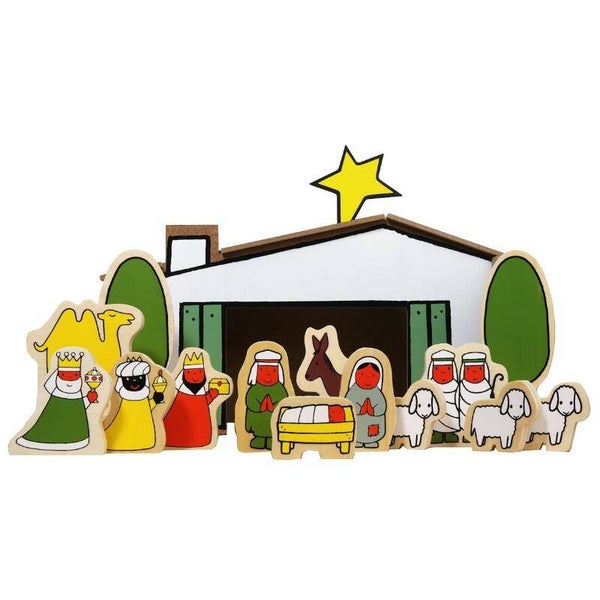 Houten kerststal Dick Bruna