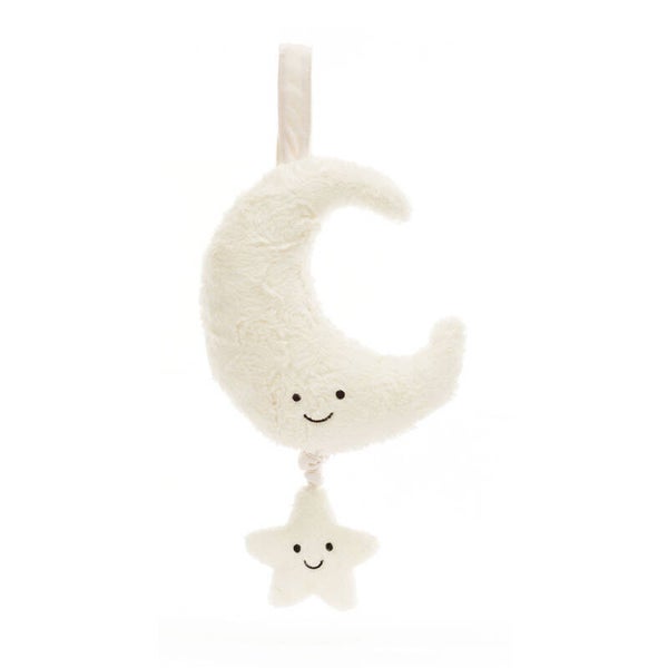 Jellycat.  Amuseables Moon Musical Pull