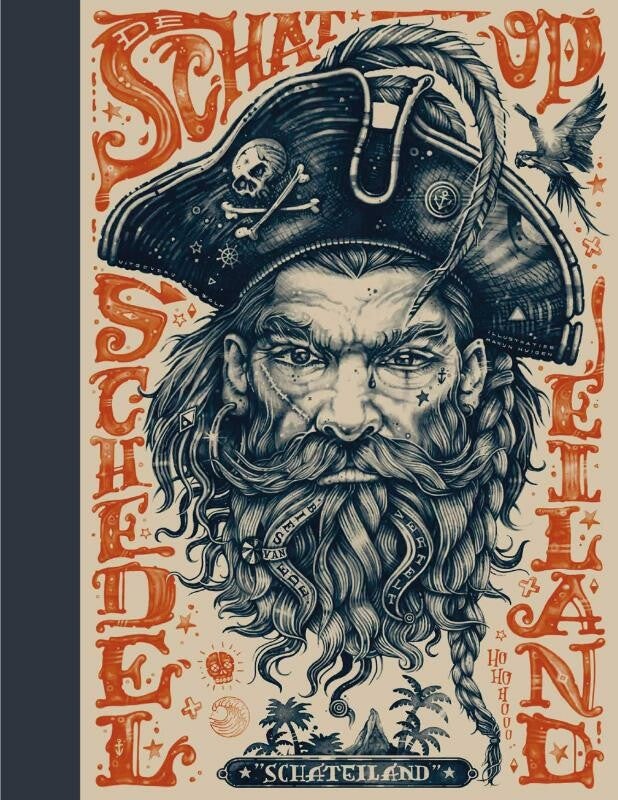 De schat op schedeleiland. Schateiland.