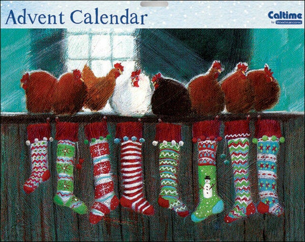 Advent kalender kippen op s(t)ok