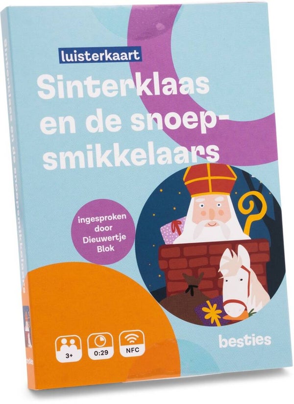 Besties Luisterkaart. Sinterklaas en de snoepsmikkelaars