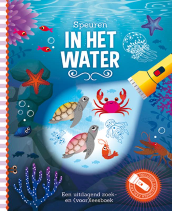 Speuren in het water.