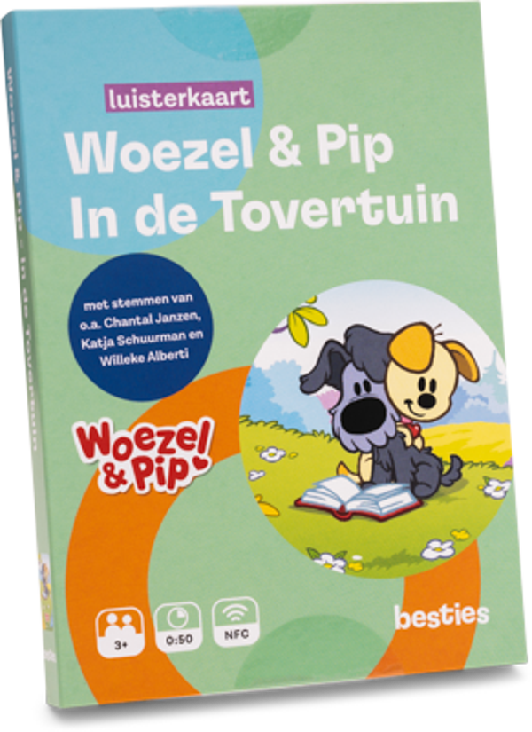 Besties Luisterkaart. Woezel en Pip in de tovertuin