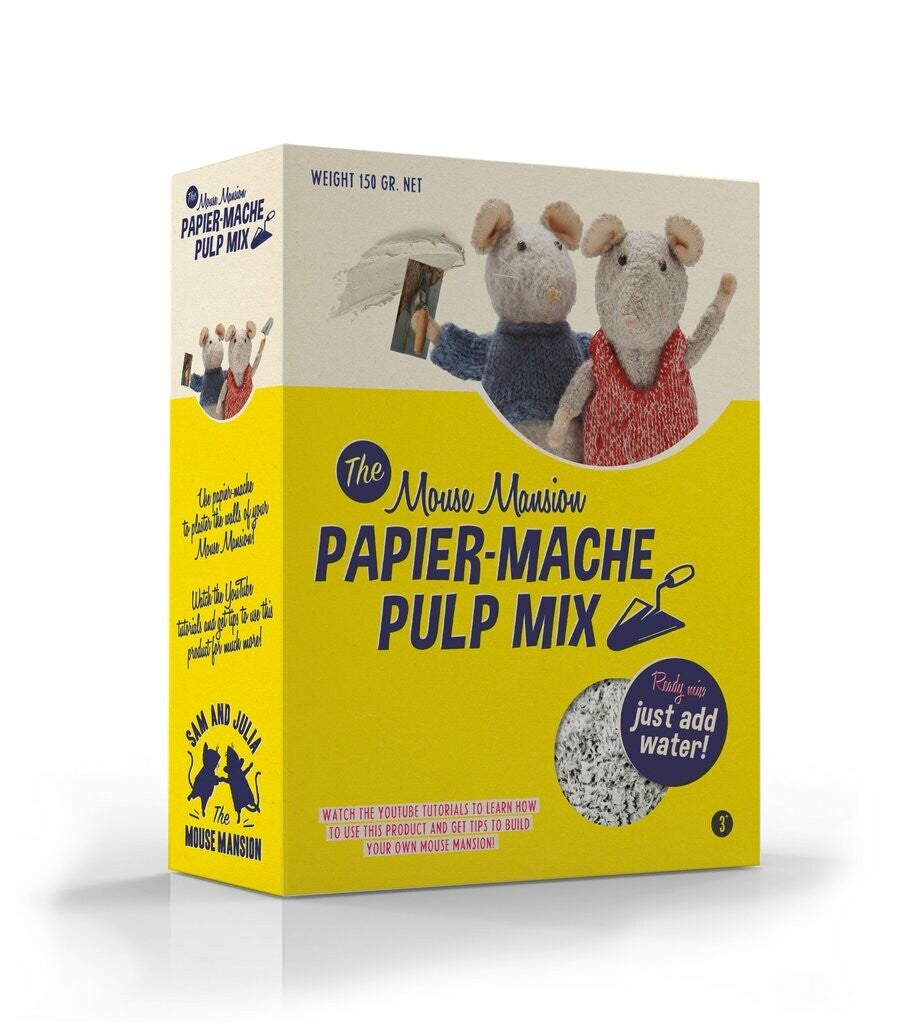 Het muizenhuis. Papier Mache Pulp mix