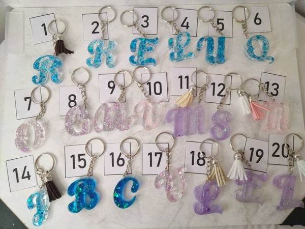 Porte clé lettre taille M