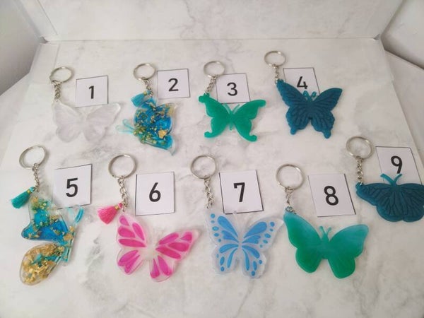 Porte clé papillon
