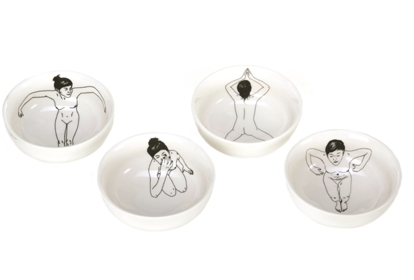 Kommen - Pols potten -bowl undressed set 4