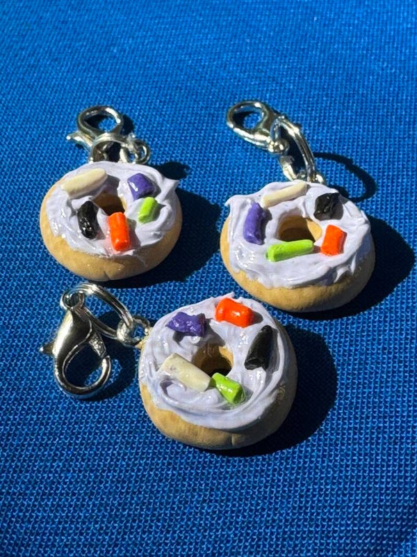 Purple Iced Donut Charm