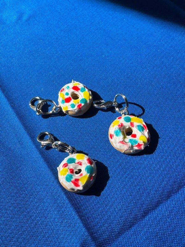 Vanilla Iced Donut Charm