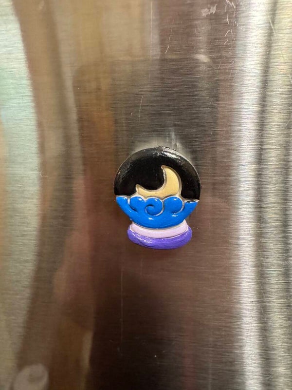 Moon Snow Globe Magnet