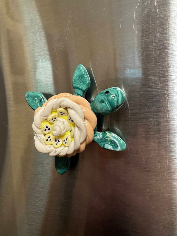 Banana Cream Pie Turtle Magnet