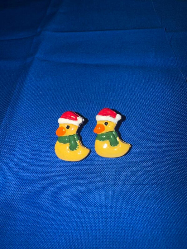 Christmas Duckling Stud Earrings