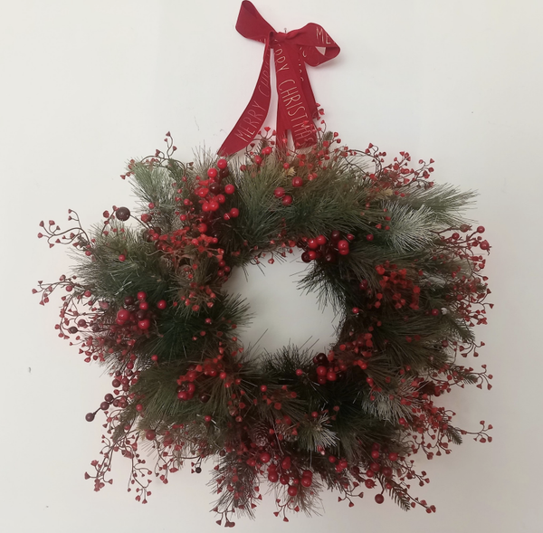 Red Christmas Forest