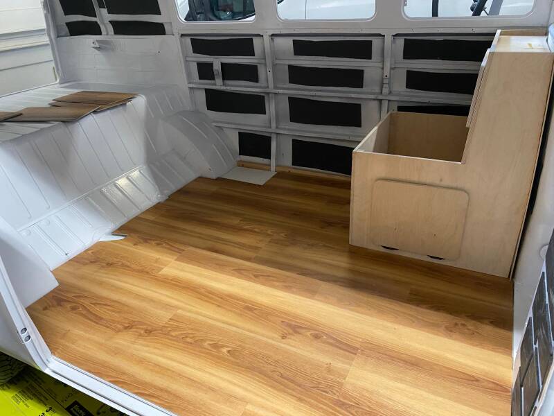 Ooooh! Look how the interior is coming along! Beautiful job fellas!