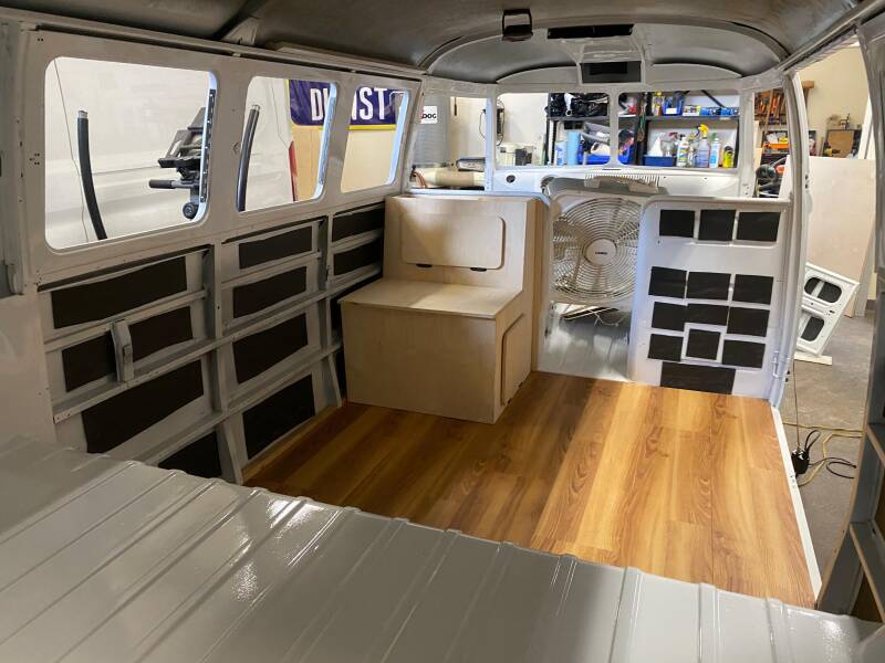Ooooh! Look how the interior is coming along! Beautiful job fellas!