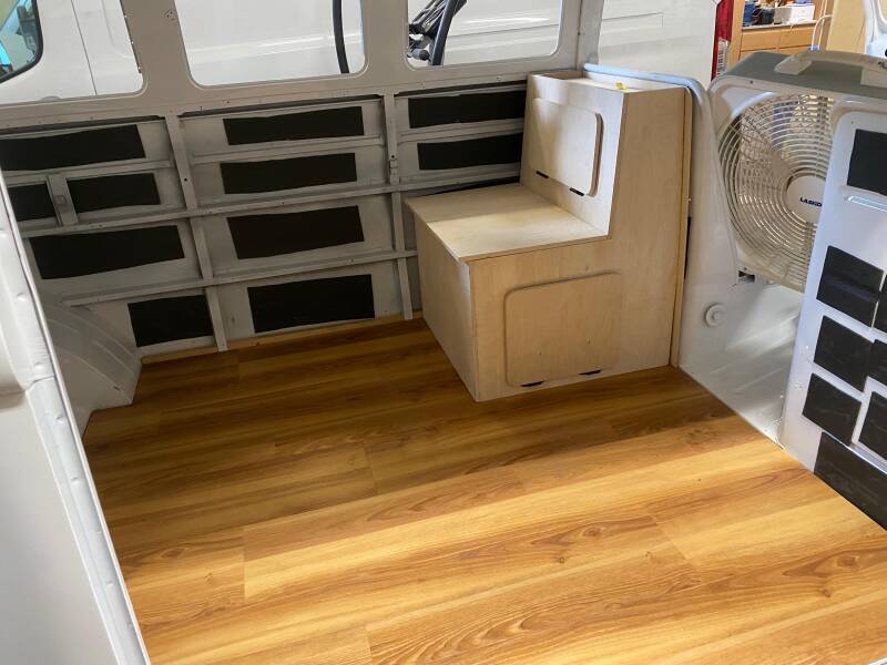 Ooooh! Look how the interior is coming along! Beautiful job fellas!