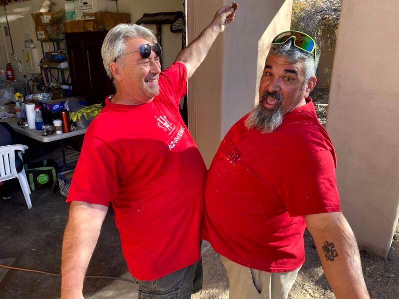 Mike & James having fun!