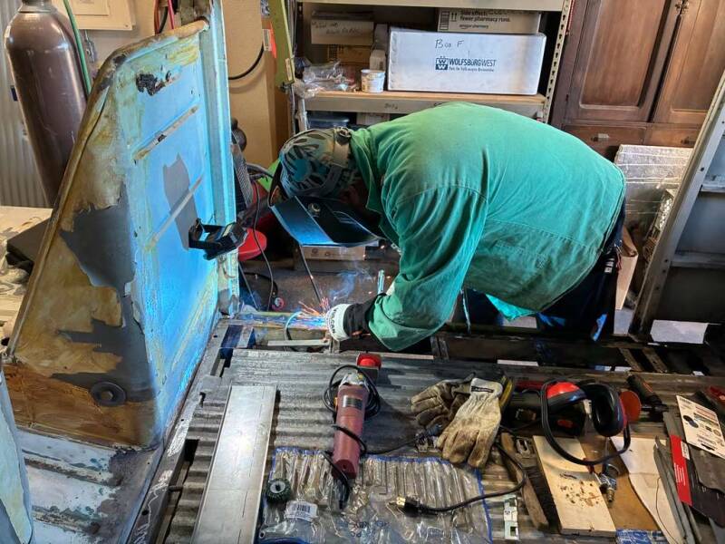 David working his welding magic!