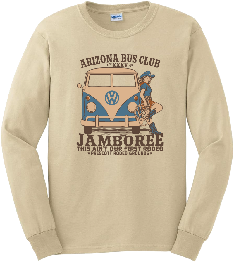 ABC Jamboree 35 Long-Sleeve T-shirt - Tan - This Ain't Our First Rodeo - $25