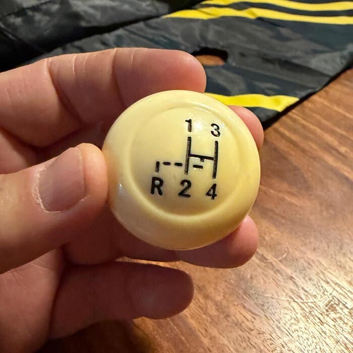 Shift knob donated by Jesus Aguilera. Thank you, Jesus!