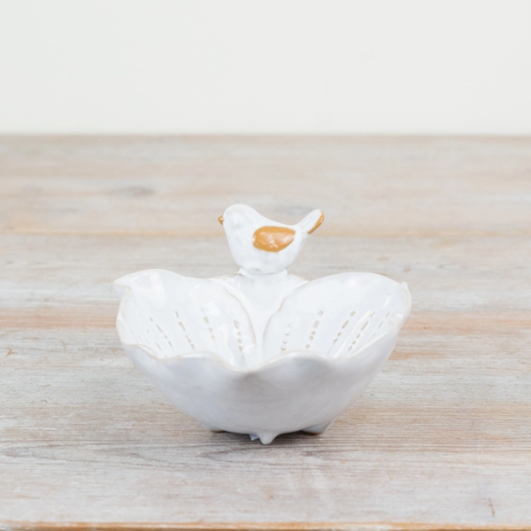 Bird & Flower Trinket Dish 15cm