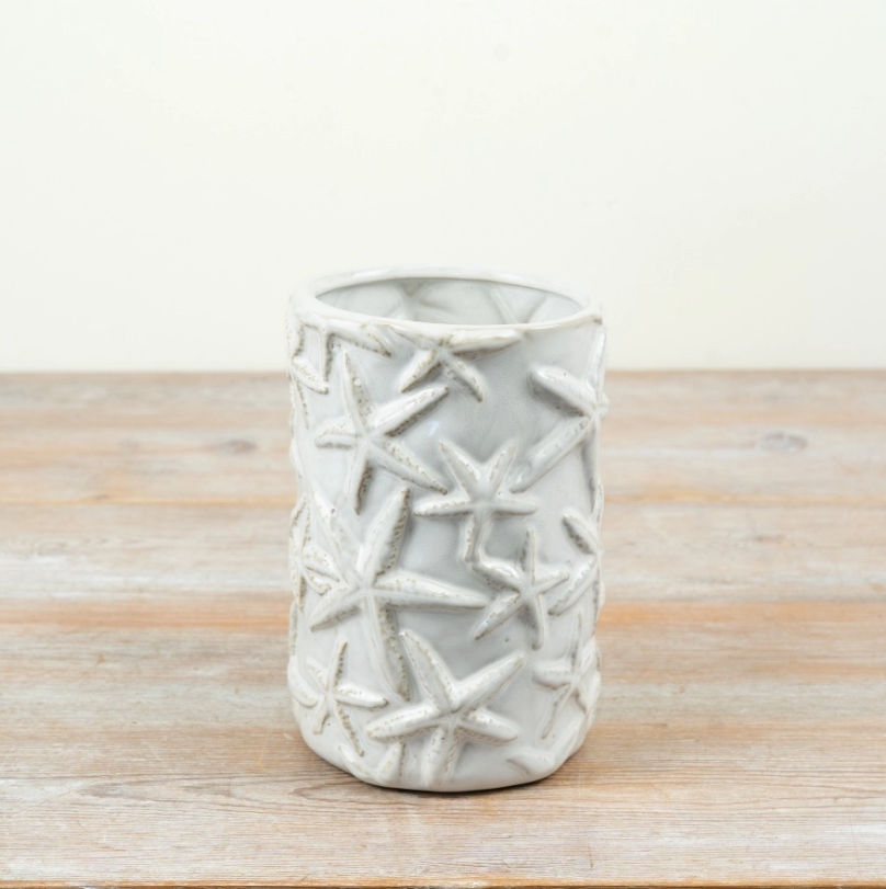 Cream Starfish Vase 18cm