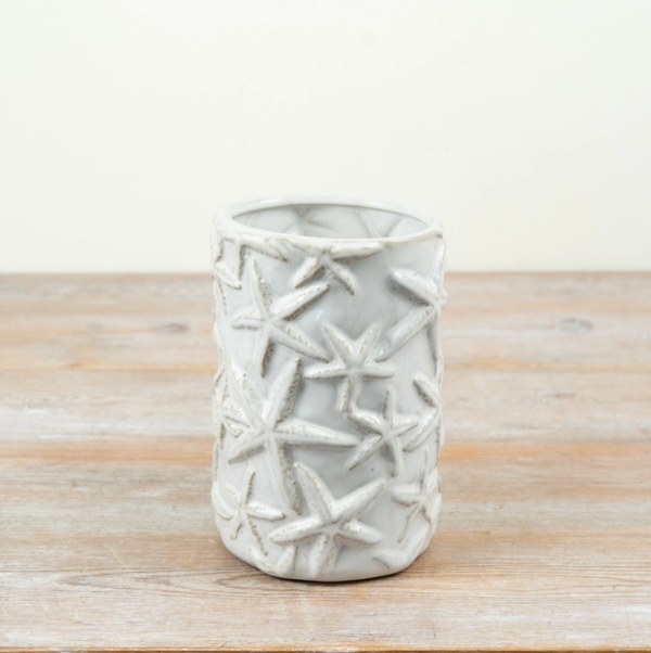 Cream Starfish Vase 18cm