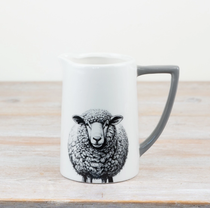 Glazed Sheep Jug 11cm