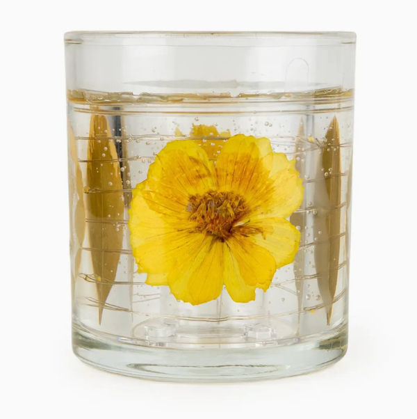 LED Candle - Yellow Flower