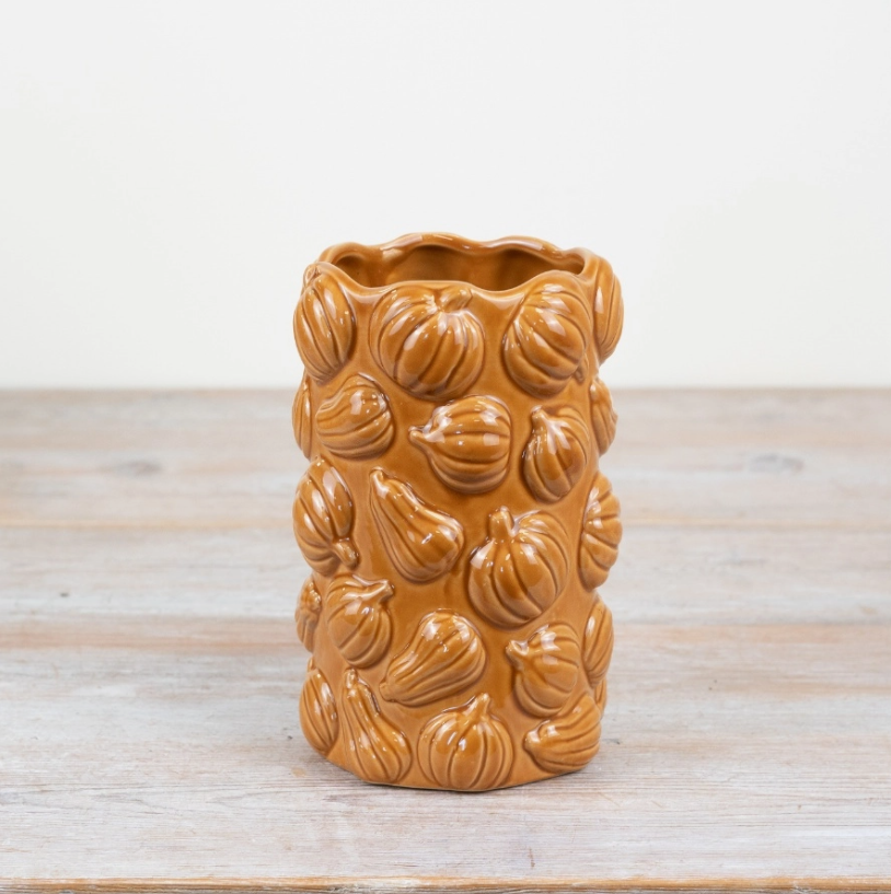 Tall Pumpkin Vase 18cm