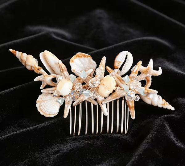 Nautical mermaid style hair comb