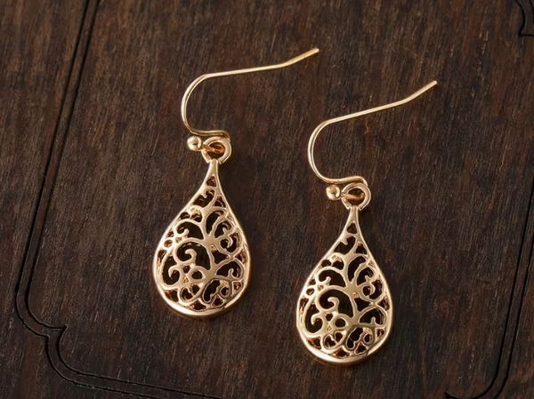 Gold Teardrop Earring's