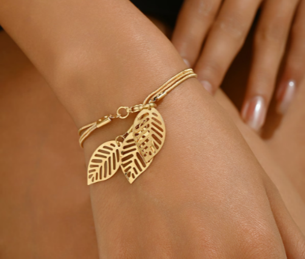 Gold Leaf Bracelet