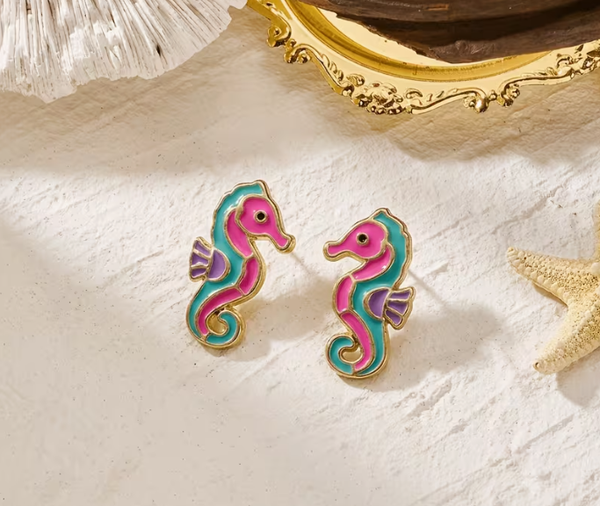 Small Seahorse Stud Earring's