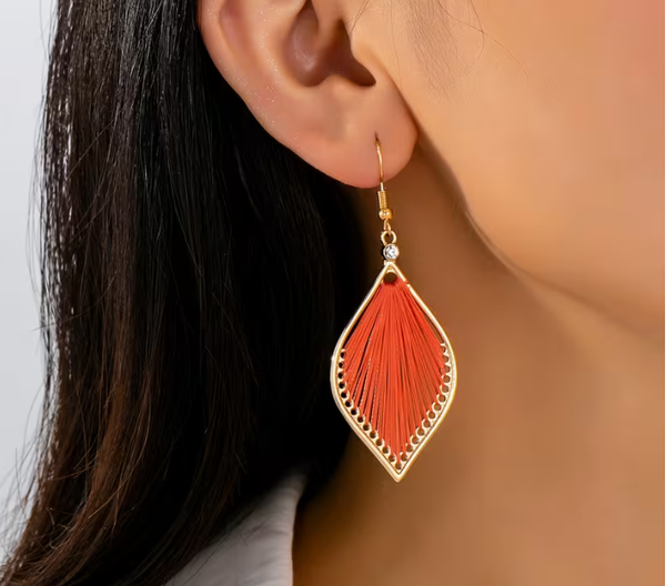 Geometric Style Pendant Earring's