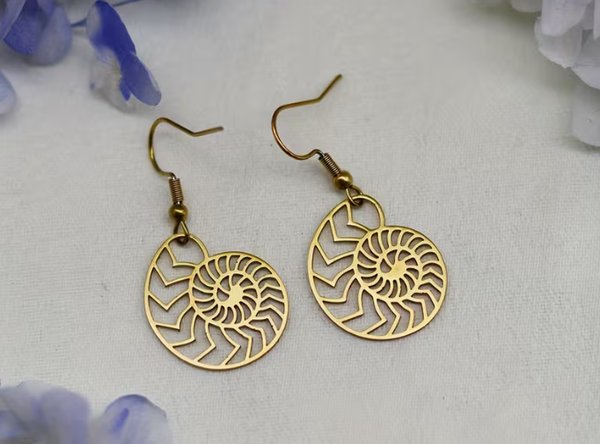 Gold Fossil Earring's