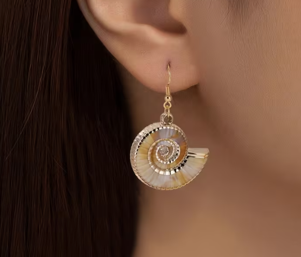 Fossil Pendant Drop Earring's
