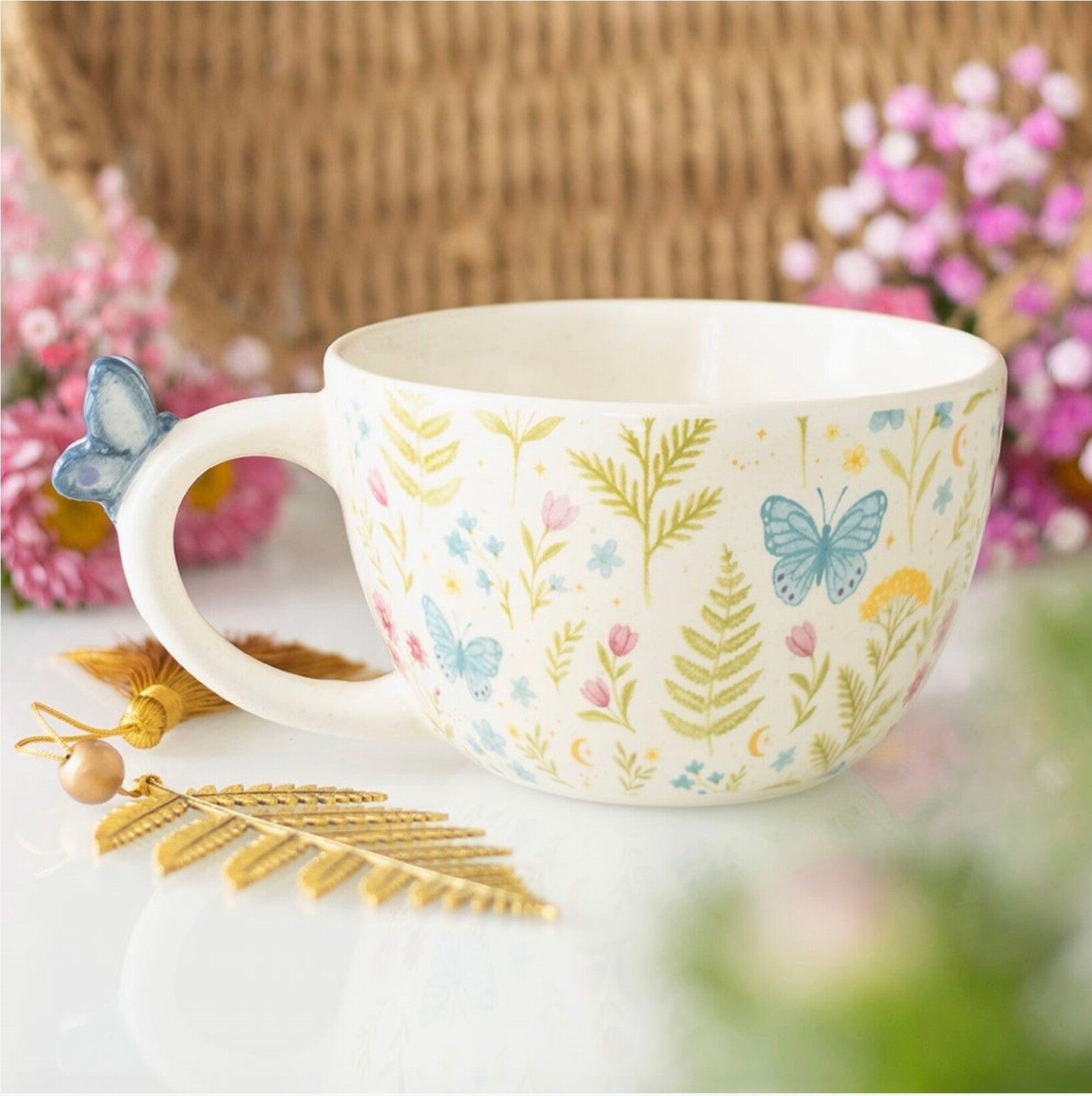 Luna Bloom Floral Print With Butterfly
