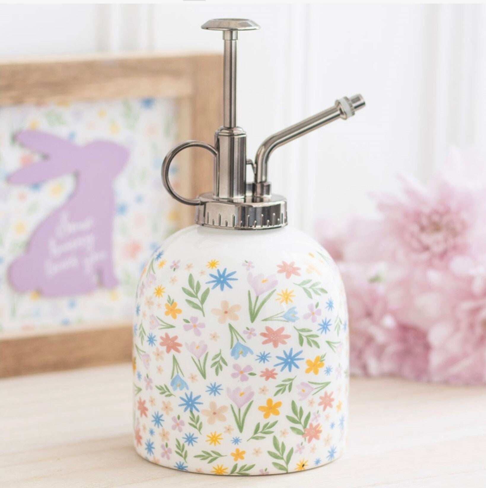 Spring Floral Print Ceramic Plant Mister