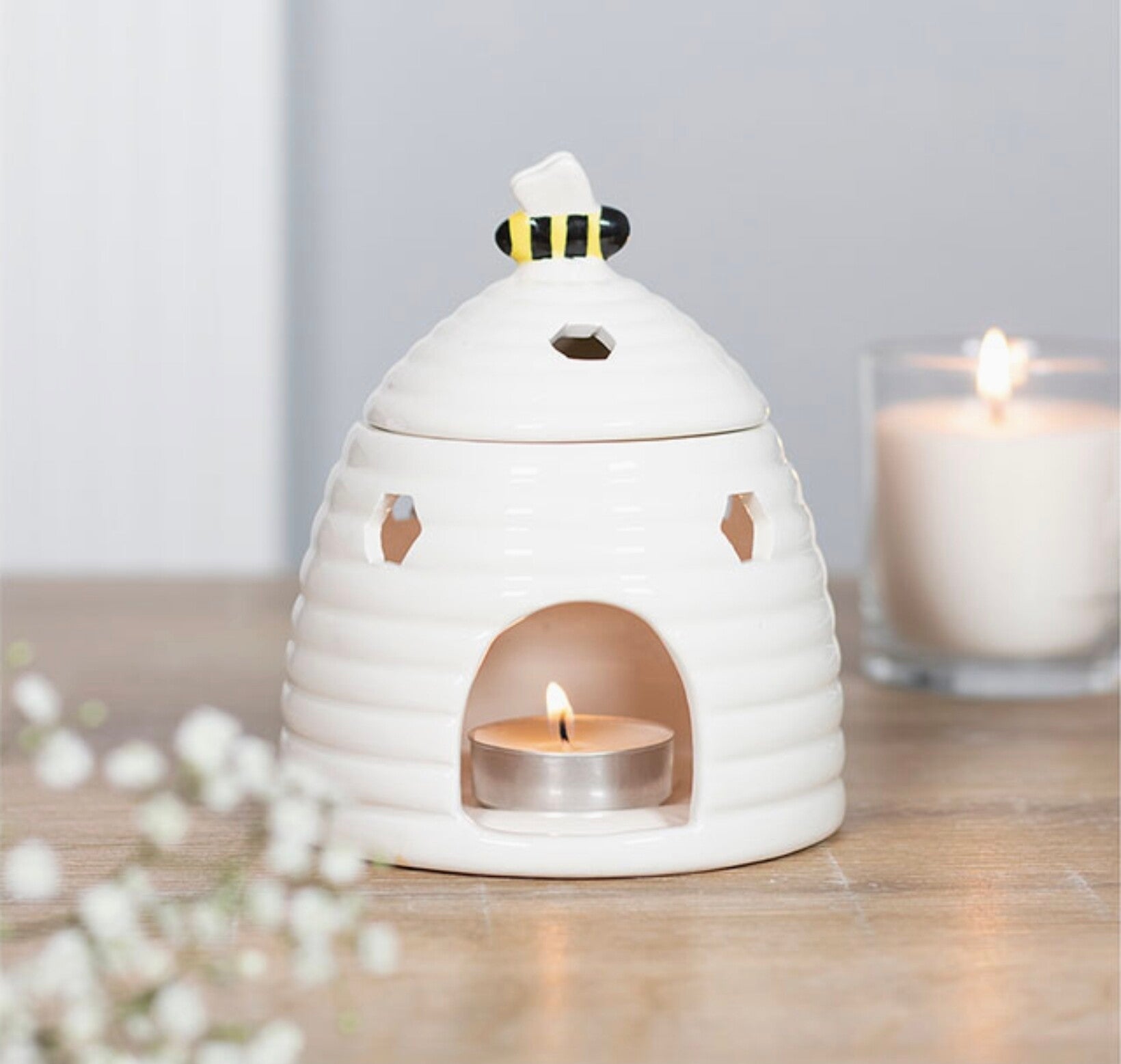 White Beehive Oil Burner
