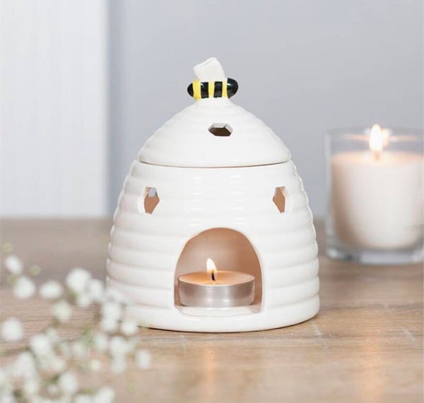 White Beehive Oil Burner