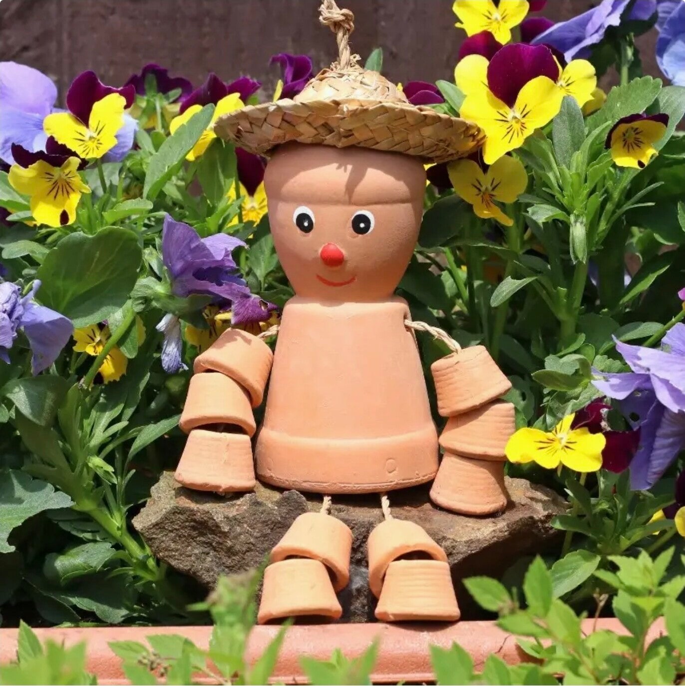 Small Terracotta Pot Man