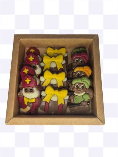 doos met 9 sint figuurtjes