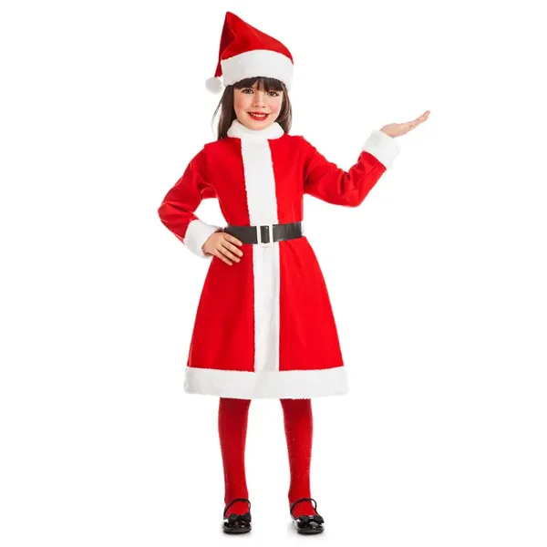 Kostuum Carol Claus (5-6 jr)