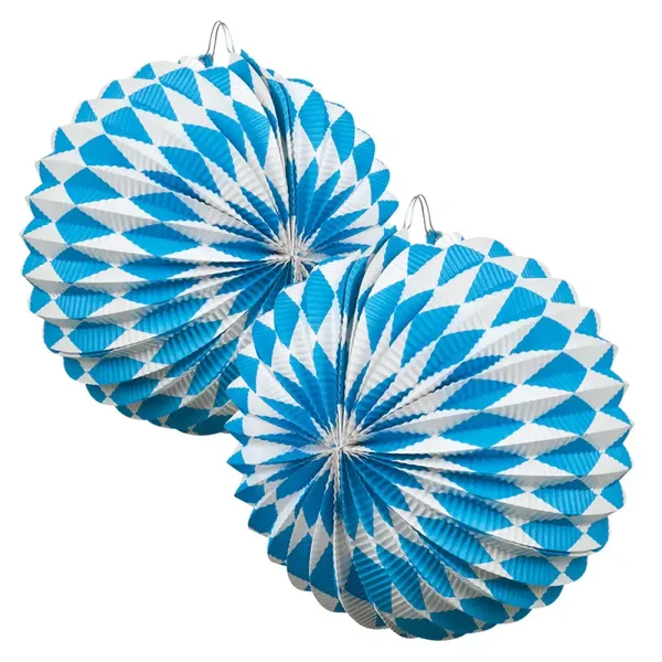 Set 2 papieren ballonlampionnen Beieren