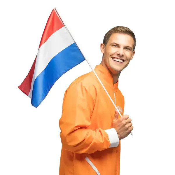 Polyester zwaaivlag Nederland
