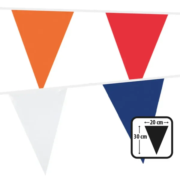 PE vlaggenlijn Nederland (O-R-W-B)