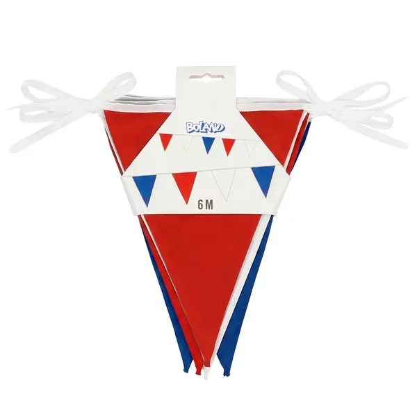 Polyester vlaggenlijn Nederland rood/wit/blauw ( 6M)