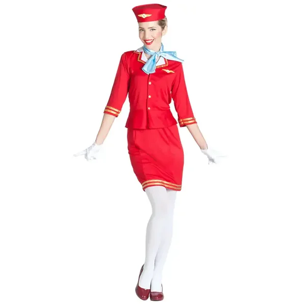 Kostuum Stewardess Linda (S)