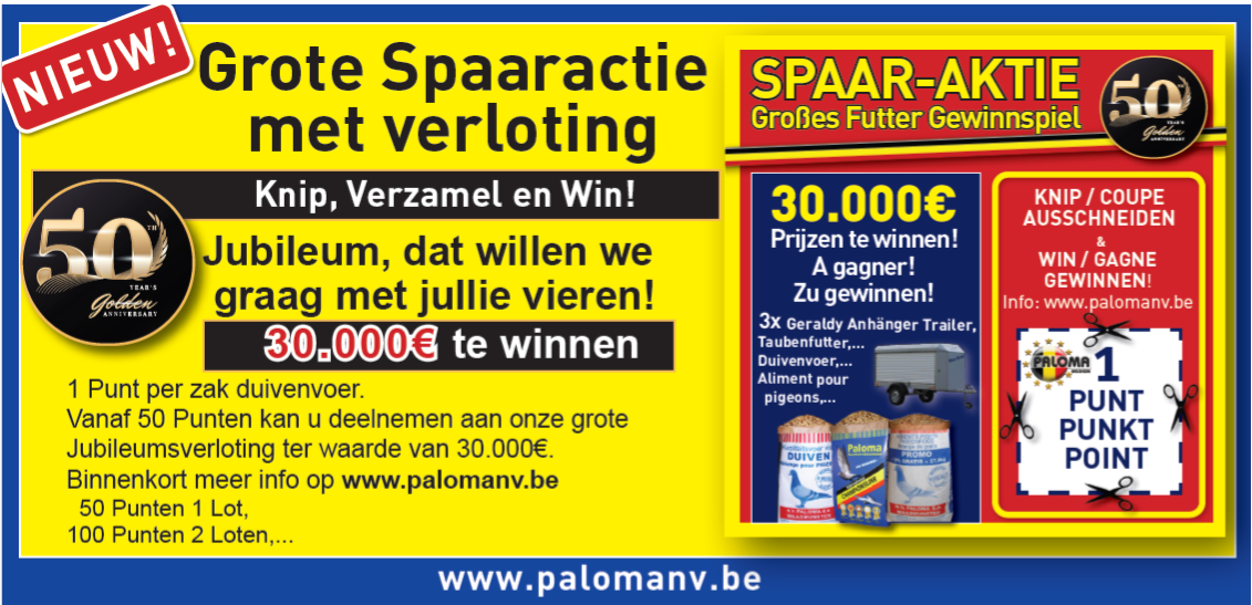 Paloma spaaractie